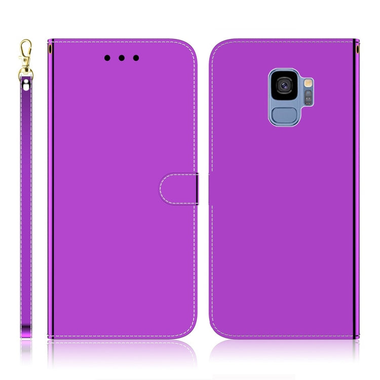 For Galaxy S9 Imitated Mirror Surface Horizontal Flip Leather Case with Holder & Card Slots & Wallet & Lanyard