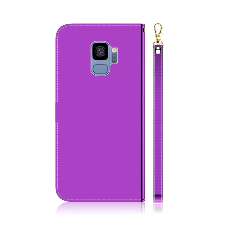 For Galaxy S9 Imitated Mirror Surface Horizontal Flip Leather Case with Holder & Card Slots & Wallet & Lanyard