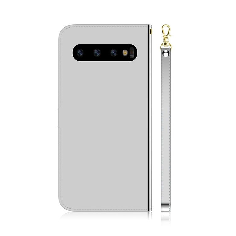 For Galaxy S10 Imitated Mirror Surface Horizontal Flip Leather Case with Holder & Card Slots & Wallet & Lanyard