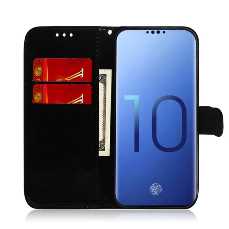 For Galaxy S10 Imitated Mirror Surface Horizontal Flip Leather Case with Holder & Card Slots & Wallet & Lanyard