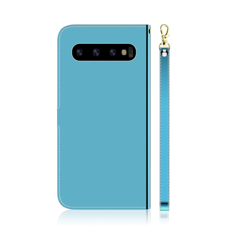 For Galaxy S10 Imitated Mirror Surface Horizontal Flip Leather Case with Holder & Card Slots & Wallet & Lanyard