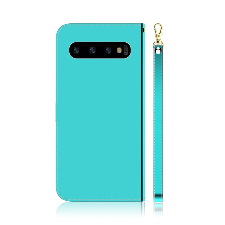 For Galaxy S10 Imitated Mirror Surface Horizontal Flip Leather Case with Holder & Card Slots & Wallet & Lanyard