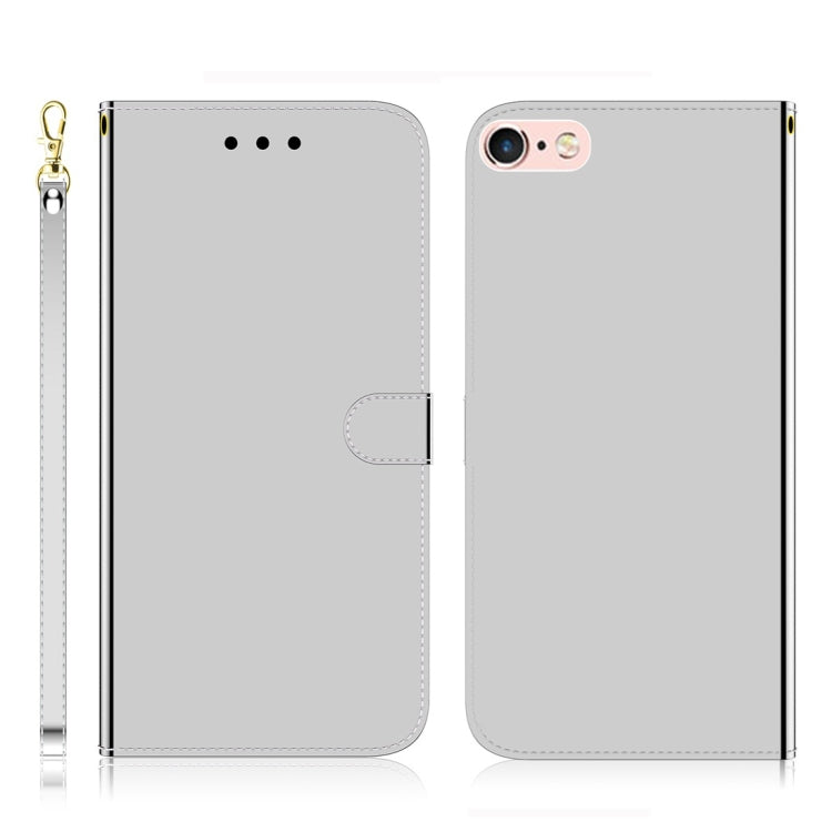 For iPhone 6 / 6s Imitated Mirror Surface Horizontal Flip Leather Case with Holder & Card Slots & Wallet & Lanyard