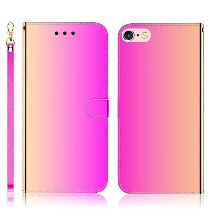 For iPhone 6 / 6s Imitated Mirror Surface Horizontal Flip Leather Case with Holder & Card Slots & Wallet & Lanyard