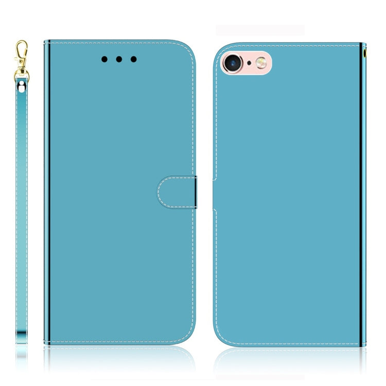 For iPhone 6 / 6s Imitated Mirror Surface Horizontal Flip Leather Case with Holder & Card Slots & Wallet & Lanyard