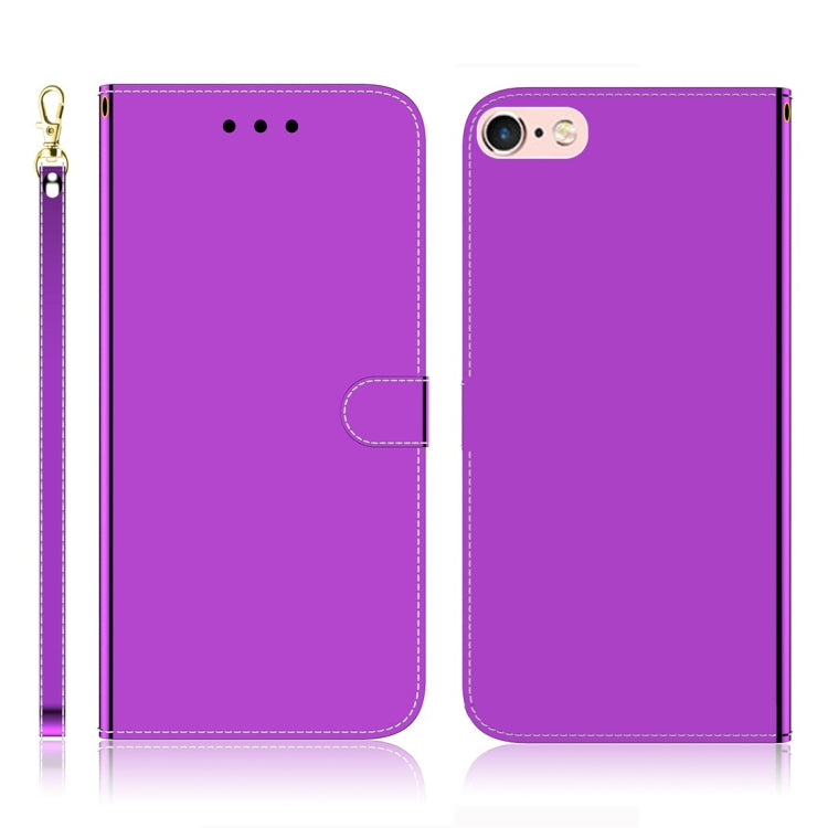 For iPhone 6 / 6s Imitated Mirror Surface Horizontal Flip Leather Case with Holder & Card Slots & Wallet & Lanyard