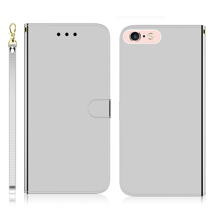 For iPhone 6 Plus / 6s Plus Imitated Mirror Surface Horizontal Flip Leather Case with Holder & Card Slots & Wallet & Lanyard