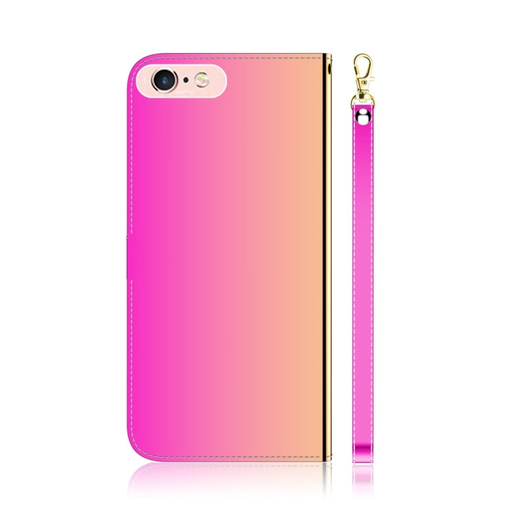 For iPhone 6 Plus / 6s Plus Imitated Mirror Surface Horizontal Flip Leather Case with Holder & Card Slots & Wallet & Lanyard
