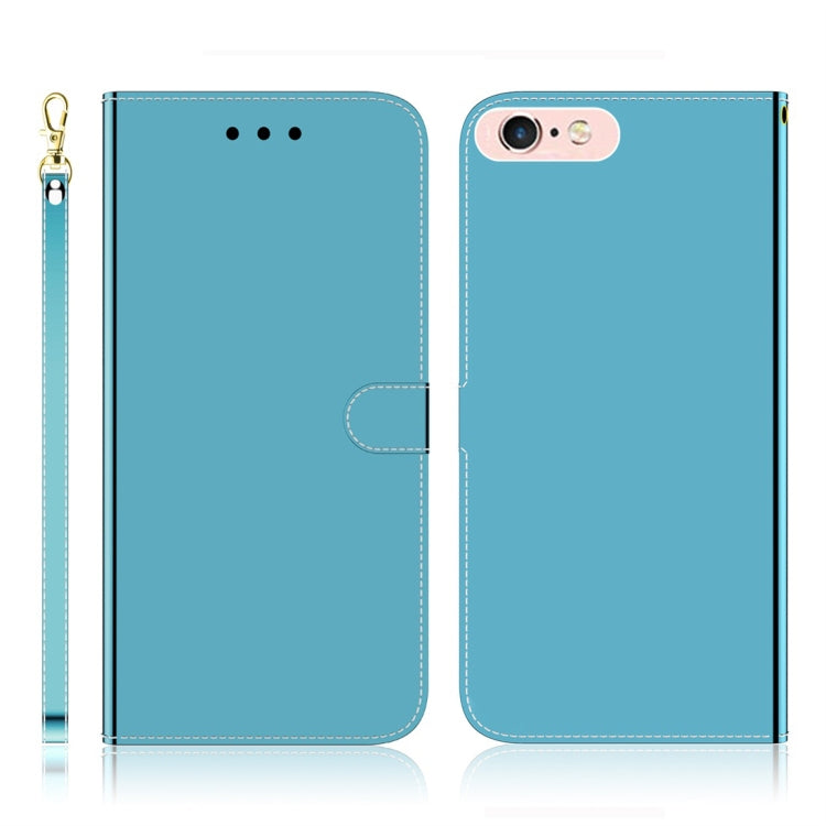 For iPhone 6 Plus / 6s Plus Imitated Mirror Surface Horizontal Flip Leather Case with Holder & Card Slots & Wallet & Lanyard