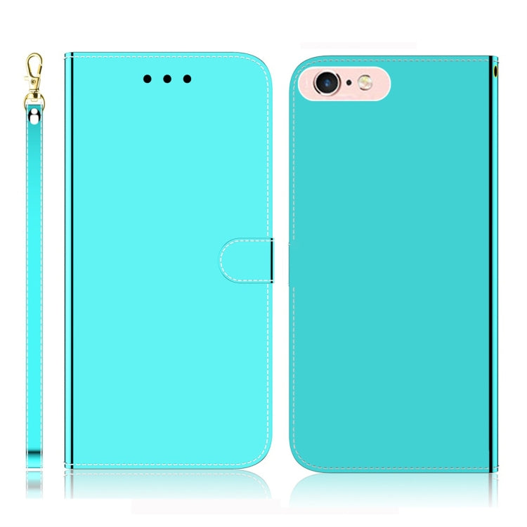 For iPhone 6 Plus / 6s Plus Imitated Mirror Surface Horizontal Flip Leather Case with Holder & Card Slots & Wallet & Lanyard