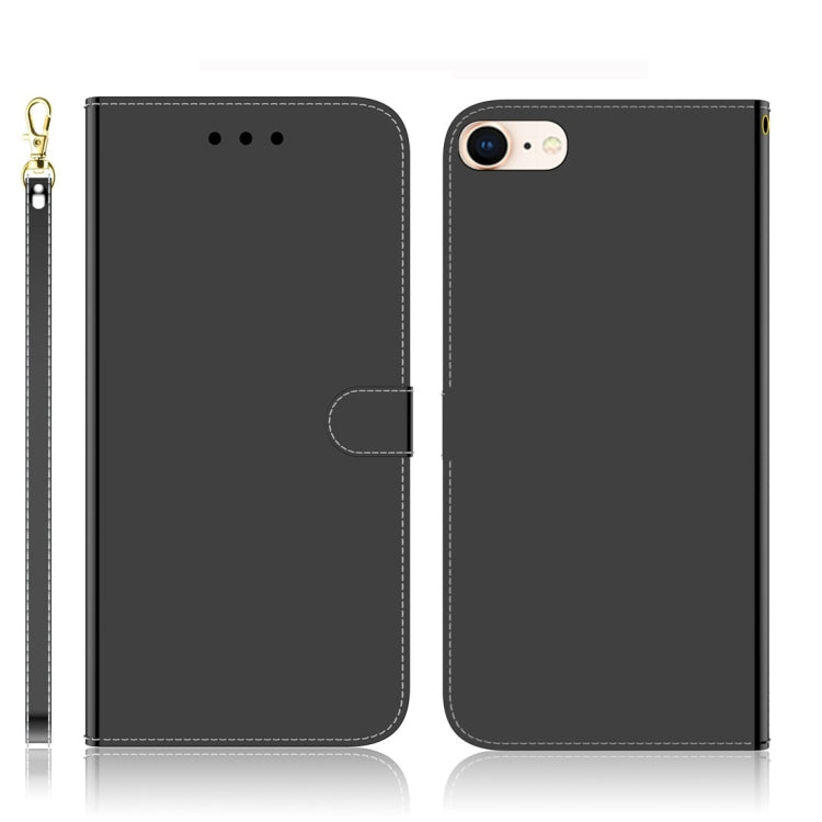 For iPhone 7 / 8 Imitated Mirror Surface Horizontal Flip Leather Case with Holder & Card Slots & Wallet & Lanyard