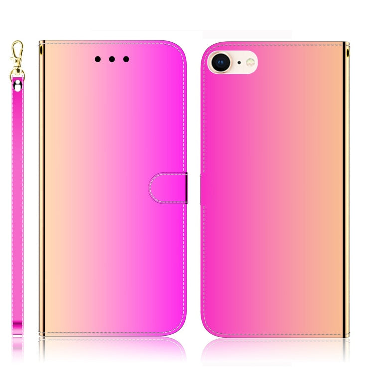 For iPhone 7 / 8 Imitated Mirror Surface Horizontal Flip Leather Case with Holder & Card Slots & Wallet & Lanyard