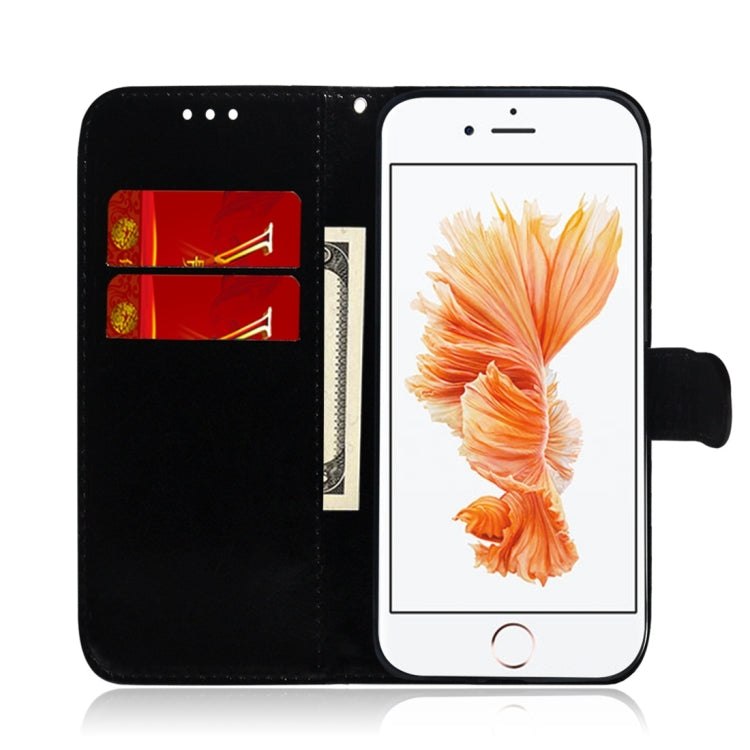 For iPhone 7 / 8 Imitated Mirror Surface Horizontal Flip Leather Case with Holder & Card Slots & Wallet & Lanyard