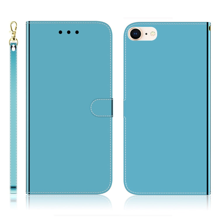 For iPhone 7 / 8 Imitated Mirror Surface Horizontal Flip Leather Case with Holder & Card Slots & Wallet & Lanyard