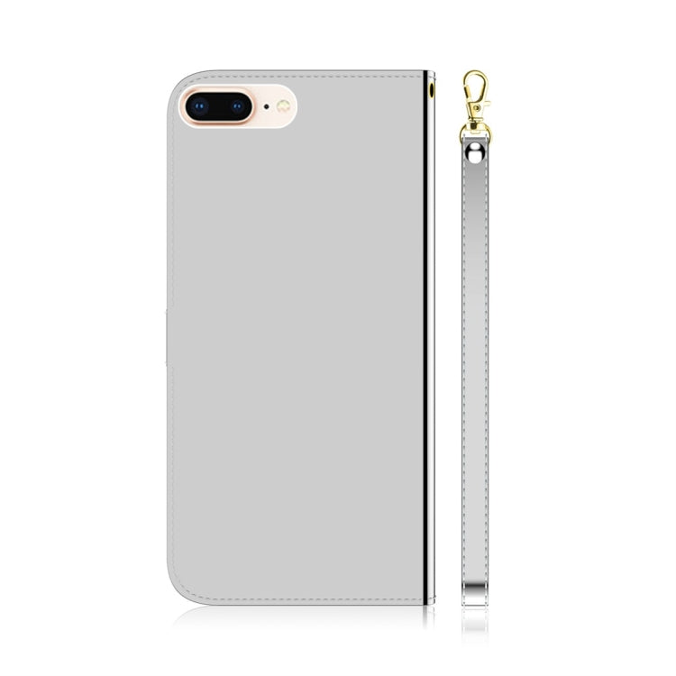 For iPhone 7 Plus / 8 Plus Imitated Mirror Surface Horizontal Flip Leather Case with Holder & Card Slots & Wallet & Lanyard