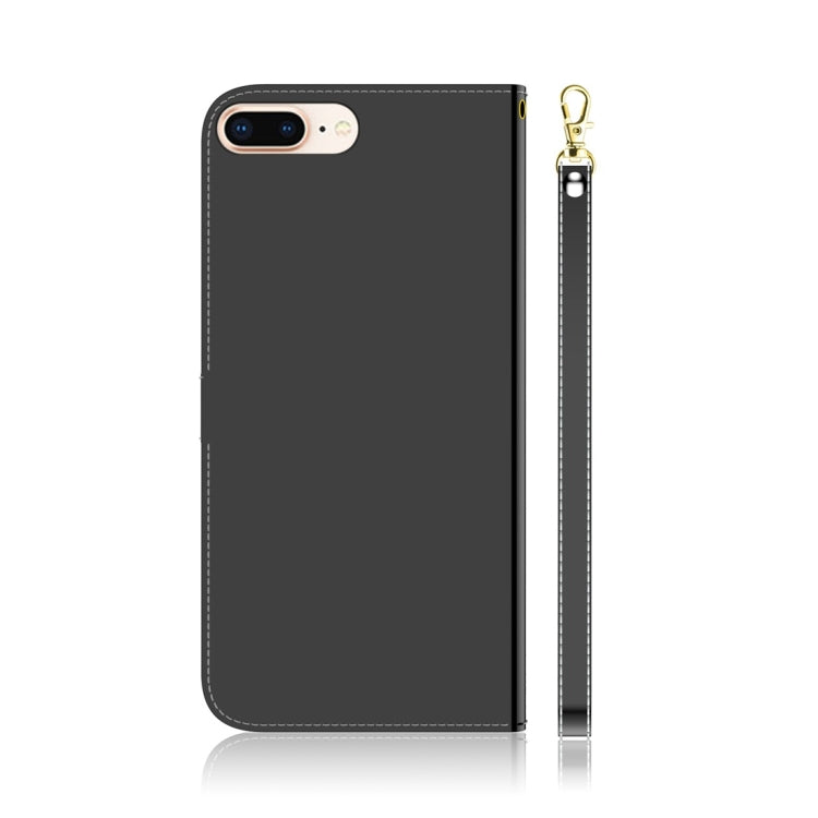 For iPhone 7 Plus / 8 Plus Imitated Mirror Surface Horizontal Flip Leather Case with Holder & Card Slots & Wallet & Lanyard