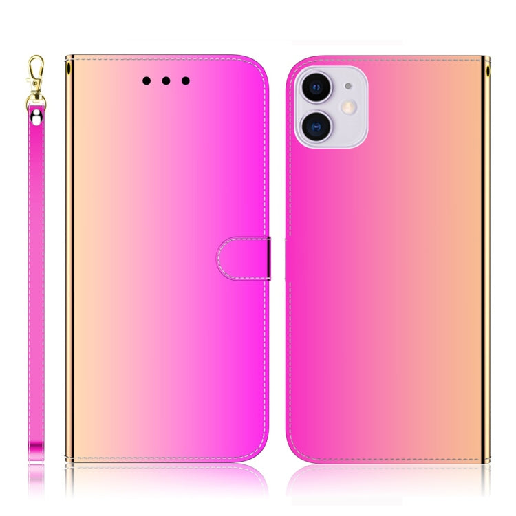 For iPhone 11 Imitated Mirror Surface Horizontal Flip Leather Case with Holder & Card Slots & Wallet & Lanyard