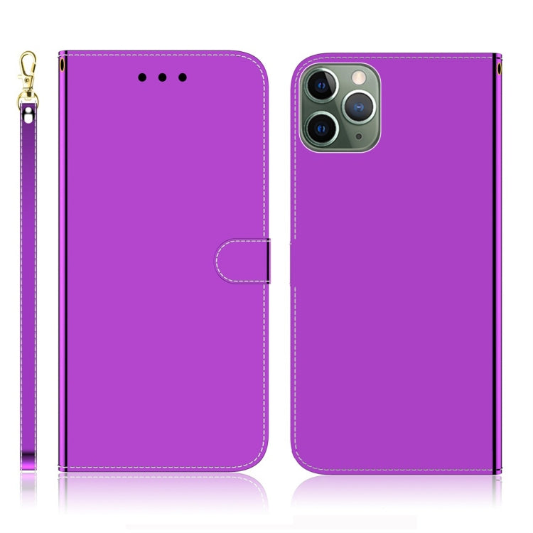 For iPhone 11 Pro Max Imitated Mirror Surface Horizontal Flip Leather Case with Holder & Card Slots & Wallet & Lanyard