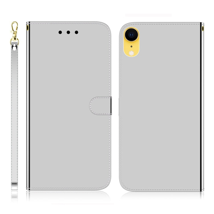 For iPhone XR Imitated Mirror Surface Horizontal Flip Leather Case with Holder & Card Slots & Wallet & Lanyard