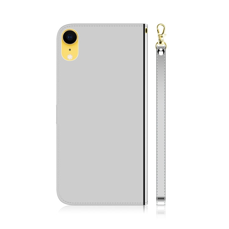 For iPhone XR Imitated Mirror Surface Horizontal Flip Leather Case with Holder & Card Slots & Wallet & Lanyard