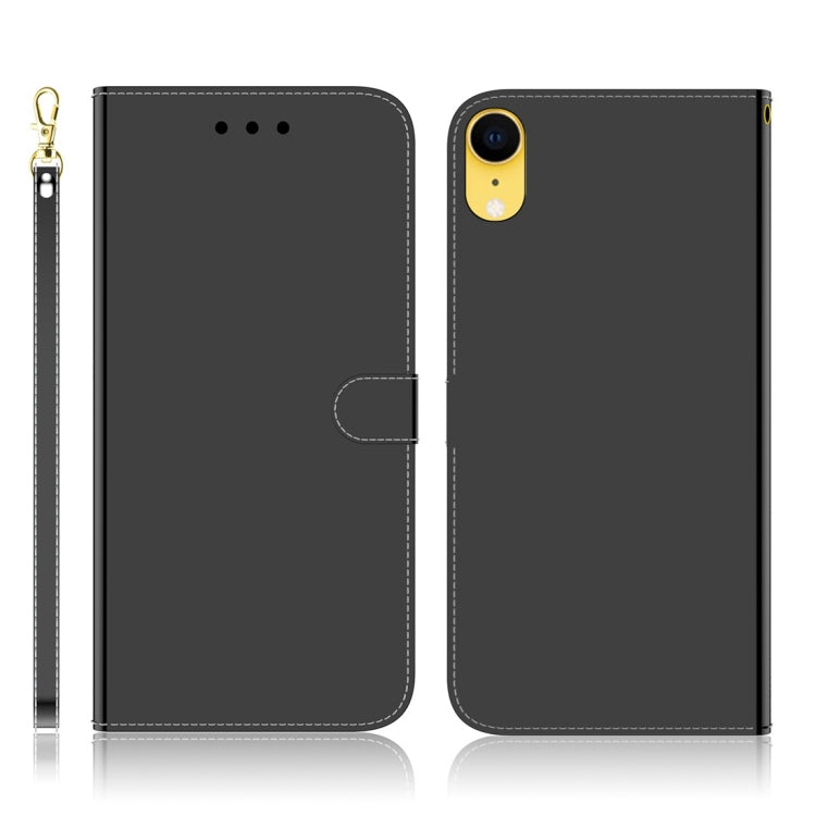 For iPhone XR Imitated Mirror Surface Horizontal Flip Leather Case with Holder & Card Slots & Wallet & Lanyard