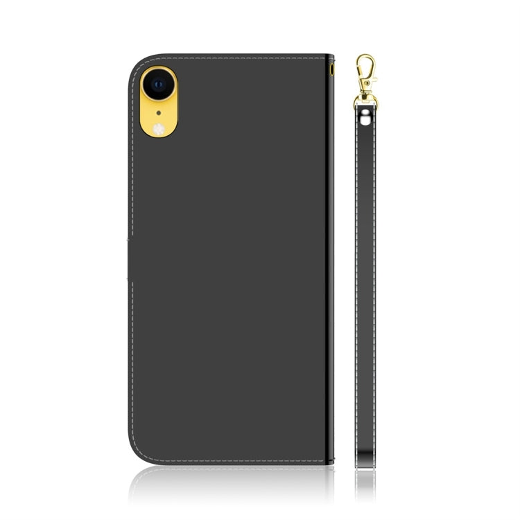 For iPhone XR Imitated Mirror Surface Horizontal Flip Leather Case with Holder & Card Slots & Wallet & Lanyard