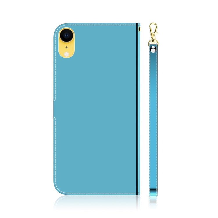 For iPhone XR Imitated Mirror Surface Horizontal Flip Leather Case with Holder & Card Slots & Wallet & Lanyard