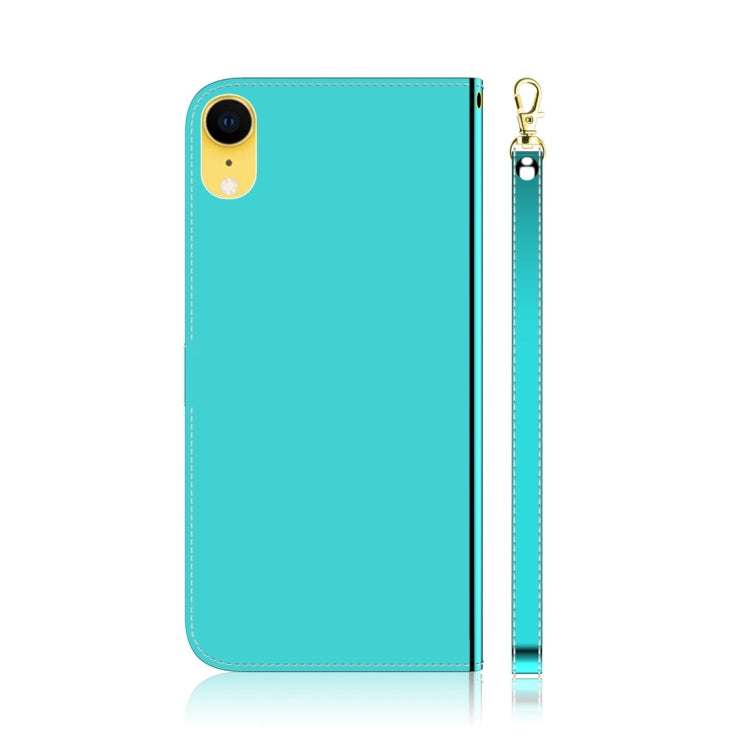 For iPhone XR Imitated Mirror Surface Horizontal Flip Leather Case with Holder & Card Slots & Wallet & Lanyard