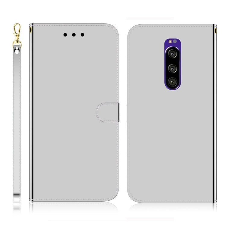 For Sony Xperia 1 Imitated Mirror Surface Horizontal Flip Leather Case with Holder & Card Slots & Wallet & Lanyard