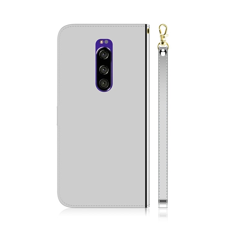 For Sony Xperia 1 Imitated Mirror Surface Horizontal Flip Leather Case with Holder & Card Slots & Wallet & Lanyard