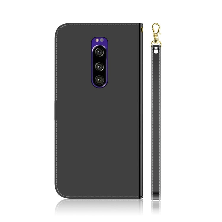 For Sony Xperia 1 Imitated Mirror Surface Horizontal Flip Leather Case with Holder & Card Slots & Wallet & Lanyard