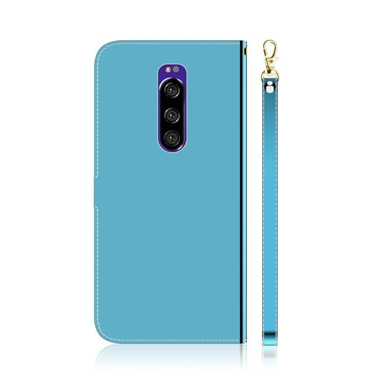 For Sony Xperia 1 Imitated Mirror Surface Horizontal Flip Leather Case with Holder & Card Slots & Wallet & Lanyard
