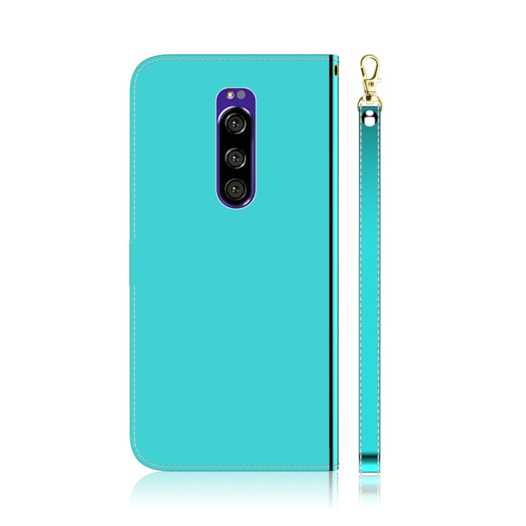 For Sony Xperia 1 Imitated Mirror Surface Horizontal Flip Leather Case with Holder & Card Slots & Wallet & Lanyard
