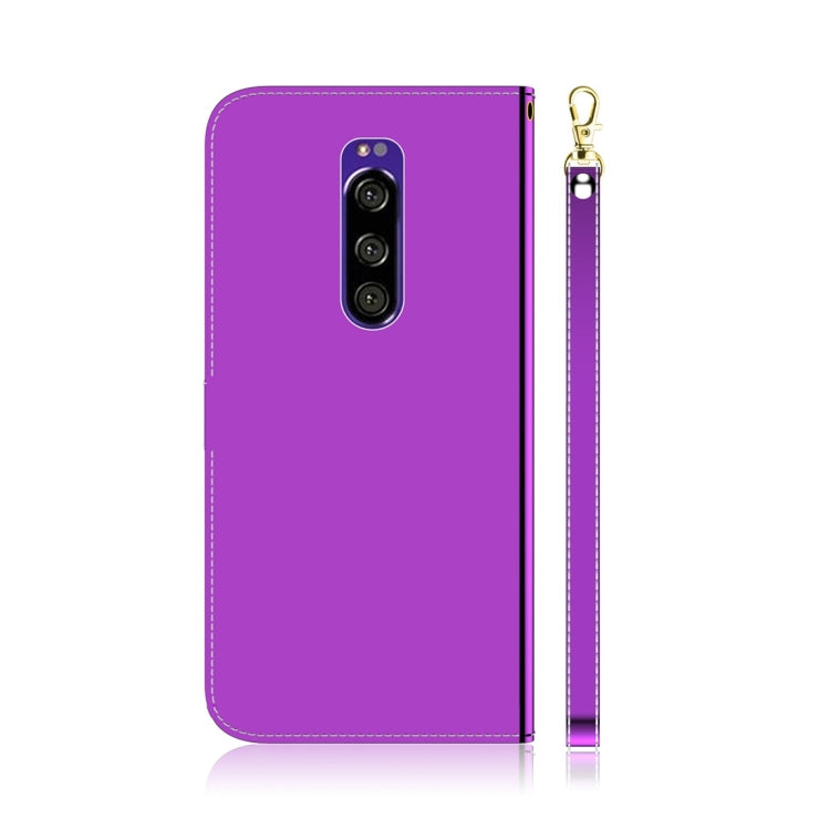 For Sony Xperia 1 Imitated Mirror Surface Horizontal Flip Leather Case with Holder & Card Slots & Wallet & Lanyard