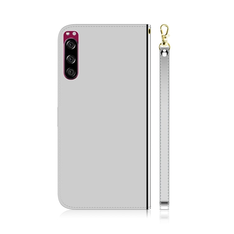 For Sony Xperia 5 Imitated Mirror Surface Horizontal Flip Leather Case with Holder & Card Slots & Wallet & Lanyard