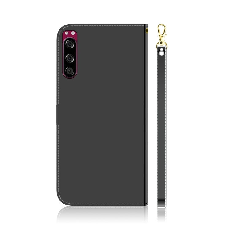 For Sony Xperia 5 Imitated Mirror Surface Horizontal Flip Leather Case with Holder & Card Slots & Wallet & Lanyard