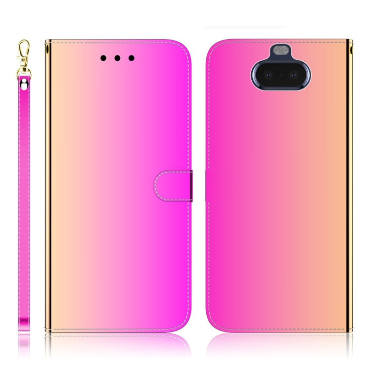 For Sony Xperia 20 Imitated Mirror Surface Horizontal Flip Leather Case with Holder & Card Slots & Wallet & Lanyard