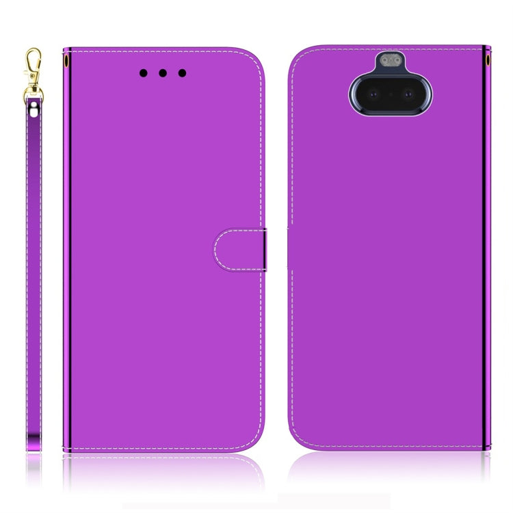 For Sony Xperia 20 Imitated Mirror Surface Horizontal Flip Leather Case with Holder & Card Slots & Wallet & Lanyard
