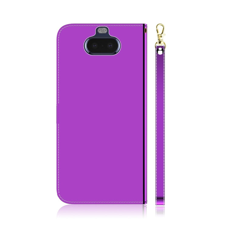 For Sony Xperia 20 Imitated Mirror Surface Horizontal Flip Leather Case with Holder & Card Slots & Wallet & Lanyard