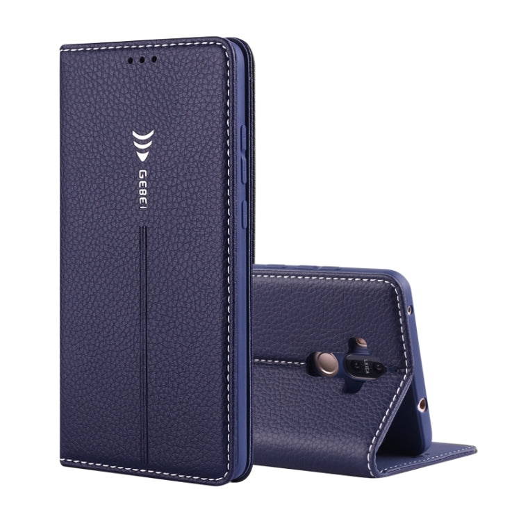 For Huawei Mate 9 GEBEI PU+TPU Horizontal Flip Protective Case with Holder & Card Slots