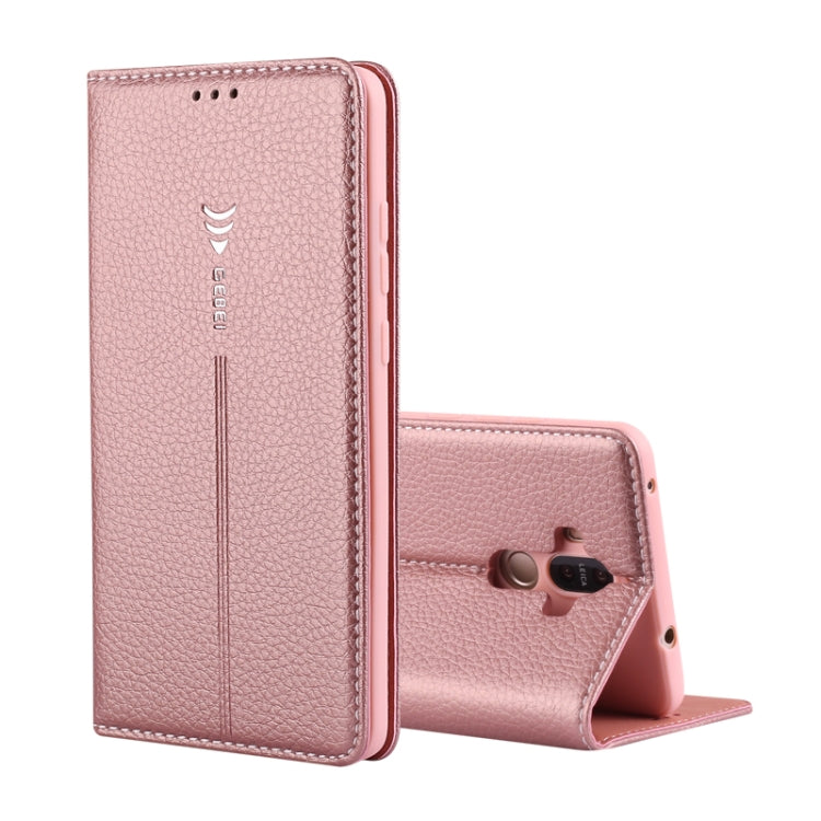 For Huawei Mate 9 GEBEI PU+TPU Horizontal Flip Protective Case with Holder & Card Slots