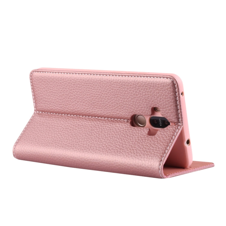 For Huawei Mate 9 GEBEI PU+TPU Horizontal Flip Protective Case with Holder & Card Slots