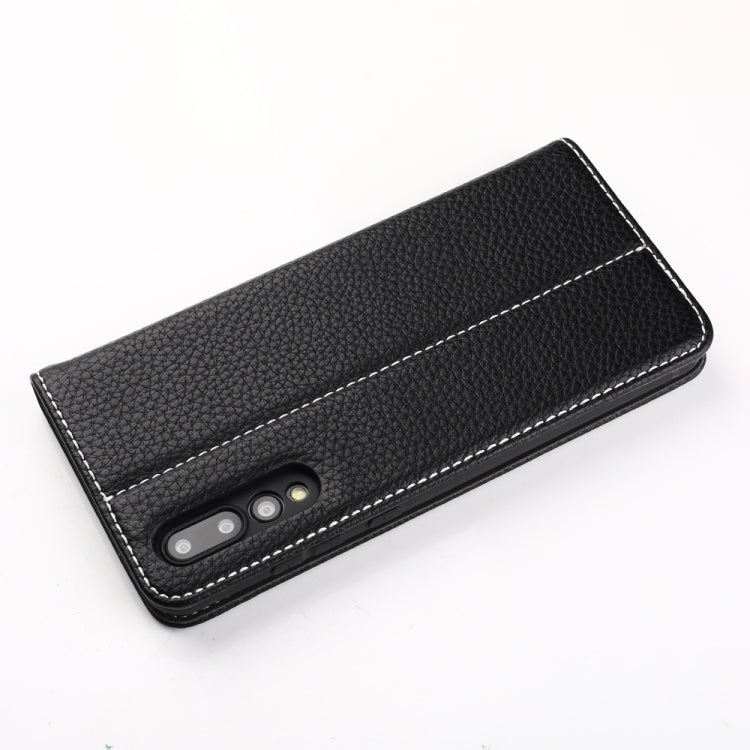 For Huawei P20 GEBEI PU+TPU Horizontal Flip Protective Case with Holder & Card Slots