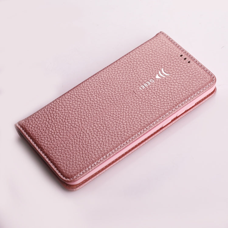 For Huawei P20 GEBEI PU+TPU Horizontal Flip Protective Case with Holder & Card Slots