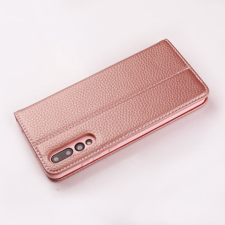 For Huawei P20 GEBEI PU+TPU Horizontal Flip Protective Case with Holder & Card Slots