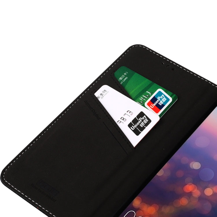 For Huawei P20 GEBEI PU+TPU Horizontal Flip Protective Case with Holder & Card Slots
