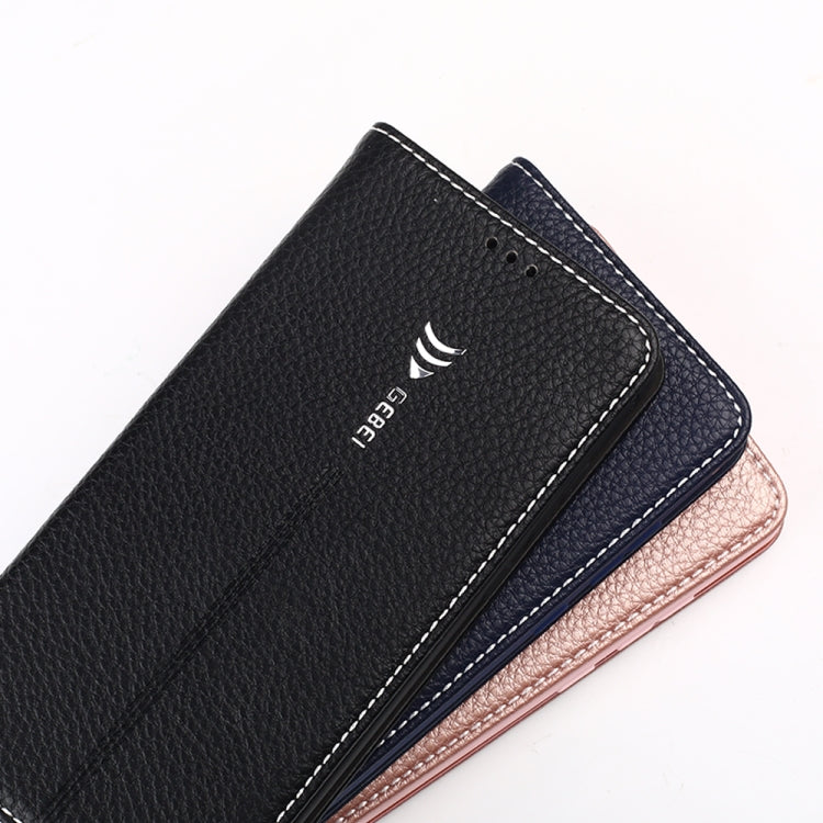 For Huawei P20 GEBEI PU+TPU Horizontal Flip Protective Case with Holder & Card Slots