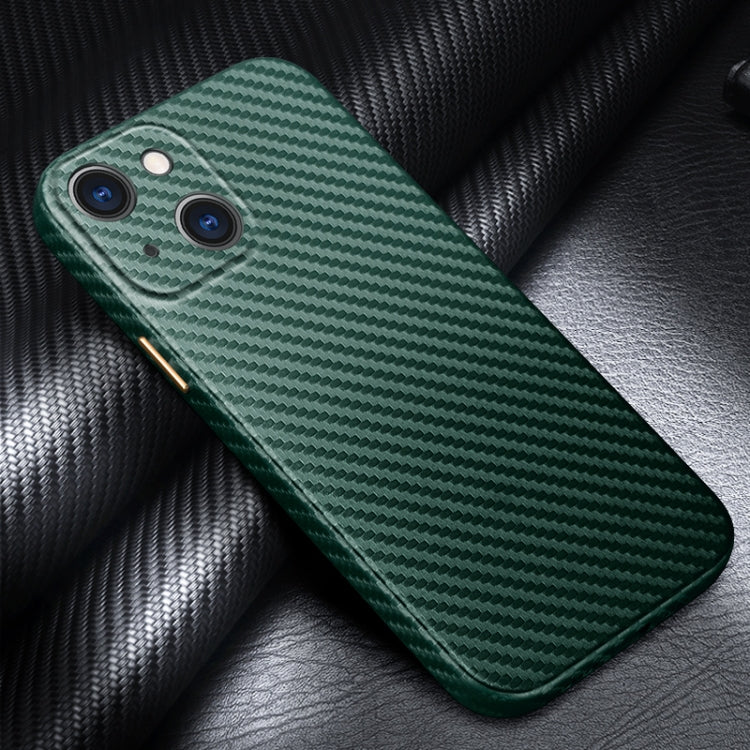 For iPhone 13 Carbon Fiber Texture Kevlar All-inclusive Shockproof Phone Protective Case