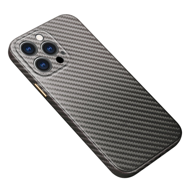 For iPhone 13 Pro Max Carbon Fiber Texture Kevlar All-inclusive Shockproof Phone Protective Case