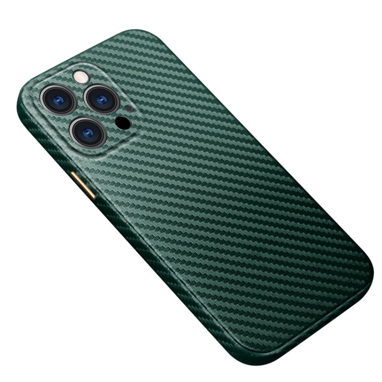 For iPhone 13 Pro Max Carbon Fiber Texture Kevlar All-inclusive Shockproof Phone Protective Case